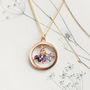 Family Birthstone Halo Necklace, thumbnail 7 of 10
