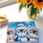 Penguin Style Socks Gift Box – Blue Socks With Gift Tag For Adults, thumbnail 11 of 11