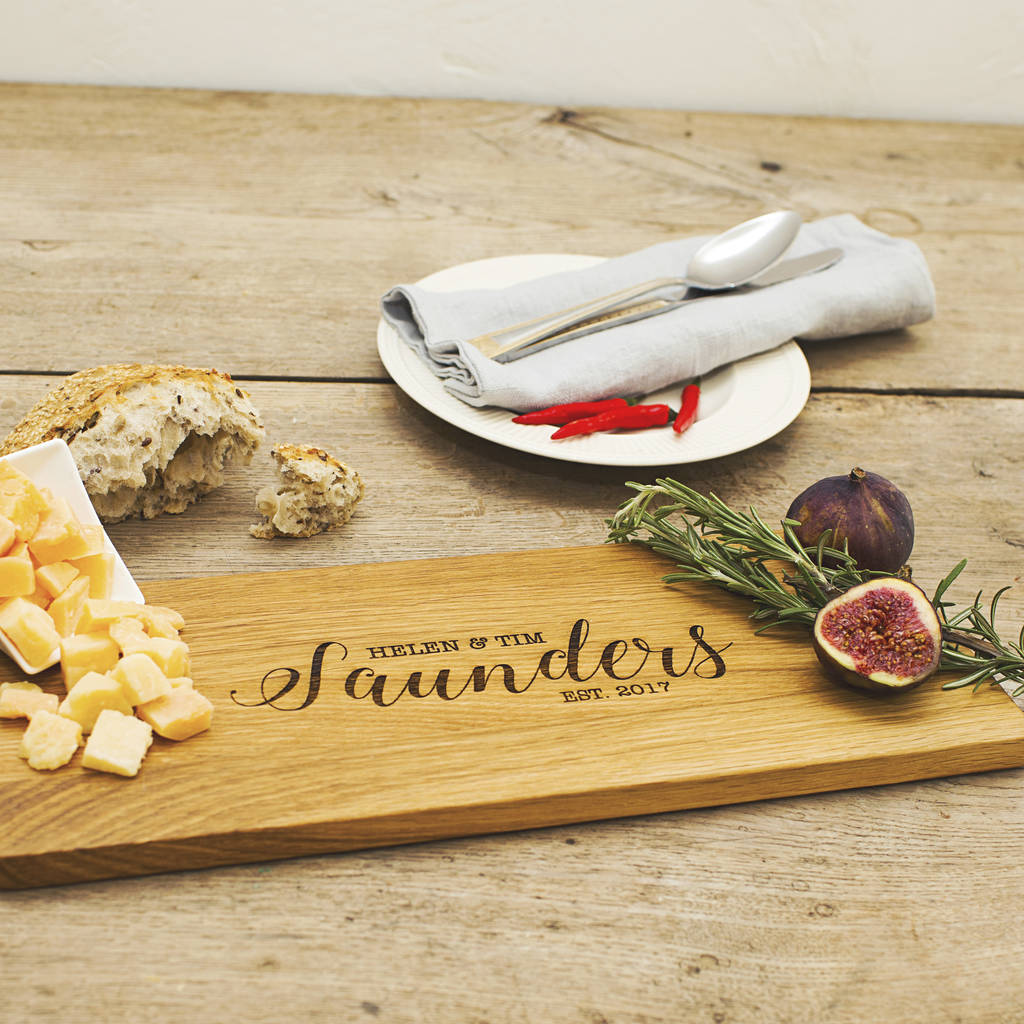 Cheese Lovers Personalised Oak Cheese Serving Board By Natural Gift Store | notonthehighstreet.com