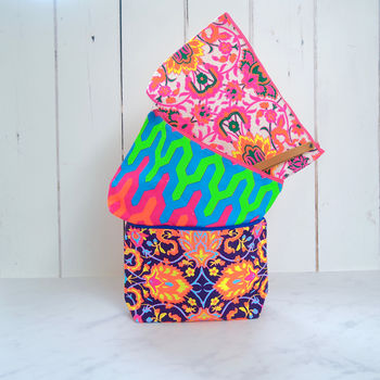 neon washbag by get it rapt. | notonthehighstreet.com