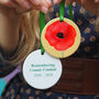 Personalised Poppy Memorial Decoration, thumbnail 1 of 3