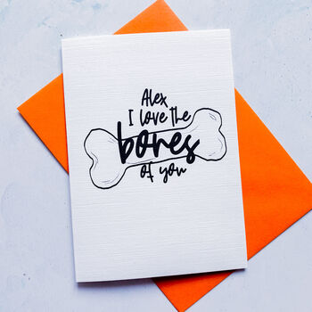 Personalised Bones Halloween Card, 5 of 7