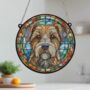 Border Terrier Stained Glass Effect Suncatcher, thumbnail 4 of 6