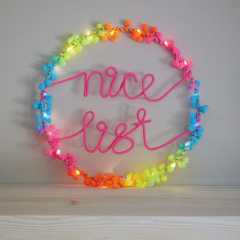 Nice List Wreath Light, 6 of 11