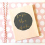 Mini Gold Foiled Save The Date Card, thumbnail 1 of 3