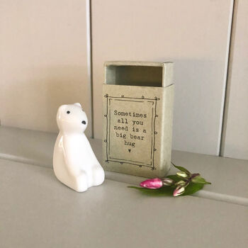 Letterbox Porcelain Bear Hug Gift, 3 of 3
