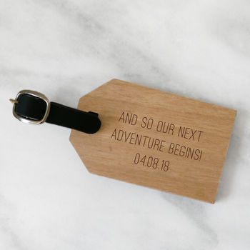 Personalised Destination Luggage Tag, 2 of 2