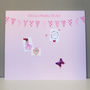 Giant Pink Bunting Magnetic Noticeboard, thumbnail 2 of 2