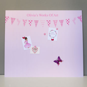 Giant Pink Bunting Magnetic Noticeboard, 2 of 2