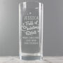 Personalised Full Of Christmas Spirit Highball Glass Gift Boxed – Christmas Gift Idea, thumbnail 3 of 4