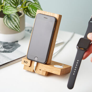 Personalised iPhone And Apple Watch Charging Stand, 3 of 12