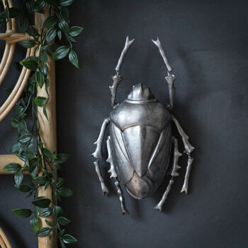 Silver Decorative Wall Beetle, 2 of 2