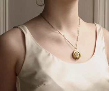 Forget Me Not Locket Necklace, 8 of 9