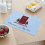 Personalised Festive Door Glass Chopping Board, thumbnail 2 of 5