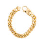 Gold Plated Bronze Cuban Chain Bracelet, thumbnail 5 of 5