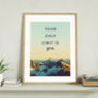 Contemporary Landscape Personalised Quote Print, thumbnail 1 of 7