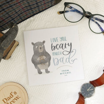 Love You Beary Much Dad Father's Day Card, 2 of 2