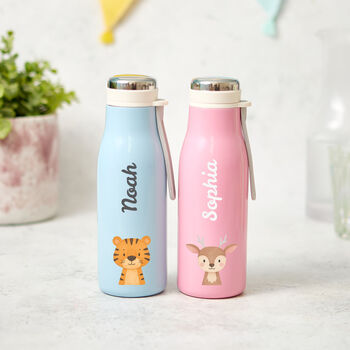 Kids Animal Stainless Steel Water Bottle Gift, 4 of 6