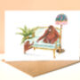 Orangutan And Baby Illustrated Greetings Card, thumbnail 1 of 5