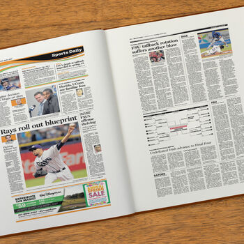 Tampa Bay Rays Personalised Gift Newspaper Book, 9 of 10