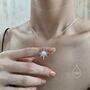 Moonstone North Star Pendant Necklace Sterling Silver, thumbnail 5 of 11