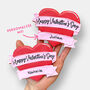 Personalised Banner Heart Valentine's Letterbox Iced Cookie, thumbnail 3 of 10