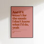 Custom Lyric Print, thumbnail 11 of 12