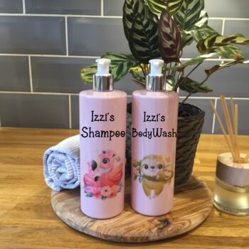 Personalised Reusable Kids Shampoo Body Wash Bottle, 7 of 12