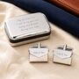 Personalised Envelope Cufflinks With Message, thumbnail 3 of 7