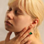 Art Deco Emerald Earrings, thumbnail 10 of 10
