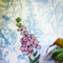Purple And Pink Foxglove Flower Stem Faux Glass Flowers, thumbnail 6 of 9