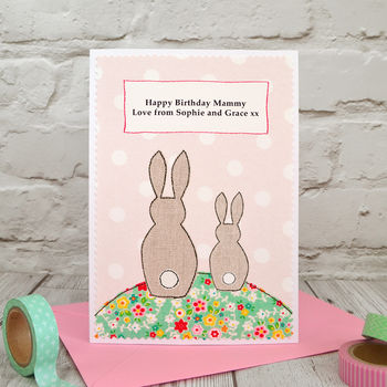 'Bunny' First Birthday As My Mummy / Nana Birthday Card, 3 of 4