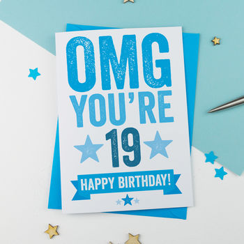Omg You're 19 Birthday Card, 2 of 3