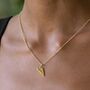 Personalised Gold Plated Paper Plane Necklace, thumbnail 2 of 9