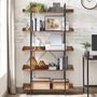 Five Tier Bookcase With Spacious Storage Shelves, thumbnail 1 of 9