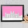 Leeds Castle Architectural Drawing Print, thumbnail 10 of 10