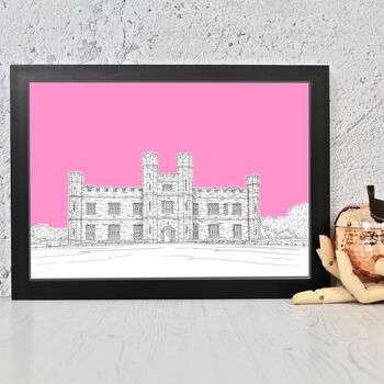Leeds Castle Architectural Drawing Print, 10 of 10