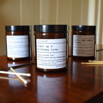 Personalised Message Candle, 5 of 6