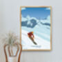 Courchevel Ski Resort France Travel Poster Art Print, thumbnail 5 of 8