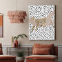 Leopard Sleeping Polkadot Nursery Children's Art Print, thumbnail 3 of 9
