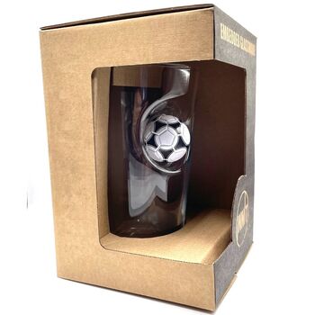 Personalised Football Beer Glass, 6 of 10