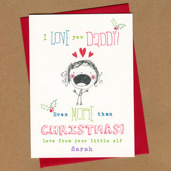 Personalised Mummy Colouring In Christmas Card, 2 of 8