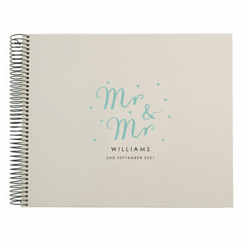 Personalised Spiral Bound Wedding Guest Book, 3 of 12