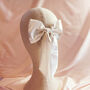 Hallie Bridal Silk Hair Bow, thumbnail 4 of 12