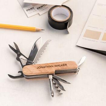 Personalised Wooden Multi Tool Christmas Gift, 2 of 3