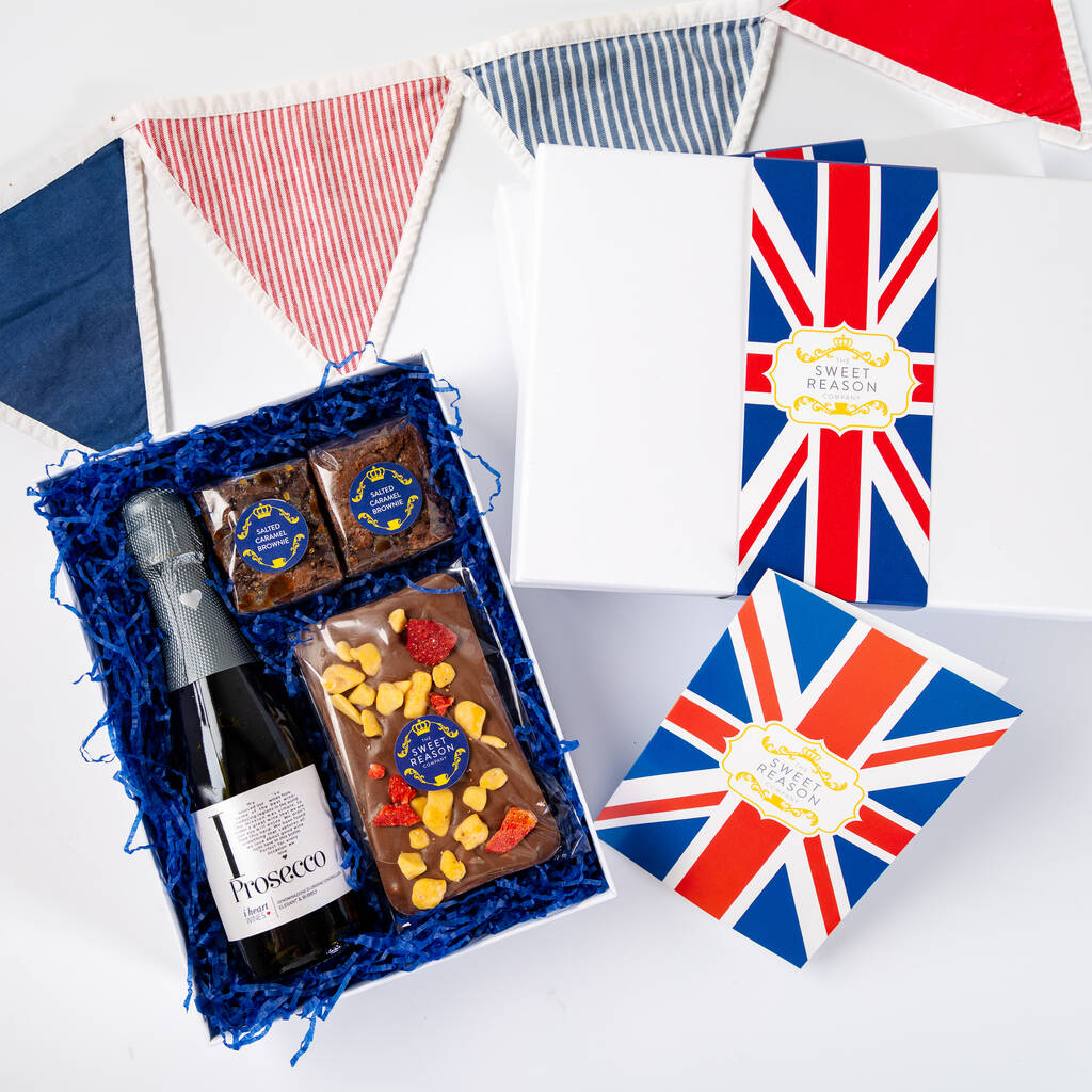 'British' Chocolate Slab, Brownies And Prosecco