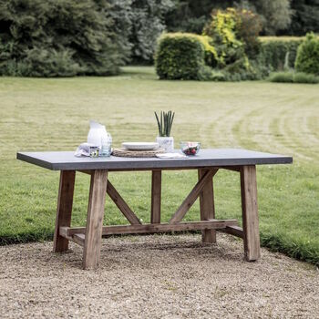 Cement Fibre Table And Bench Set, 4 of 5