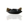 Handmade Round Marble Ashtray With Twin Tiger Head Detail, thumbnail 3 of 5
