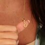 18ct Gold Lucky Horseshoe Charm Necklace, thumbnail 1 of 6