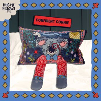 Confident Connie Mindful Pillowcase With Cuddle Arms And Pocket For The Tooth Fairy, 2 of 11